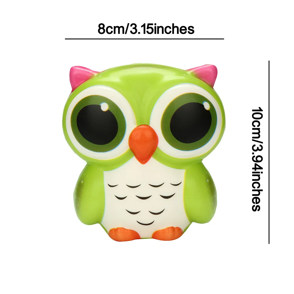Сжимающая игрушка Очаровательная Сова Мягкая медленно поднимающаяся мультяшная
