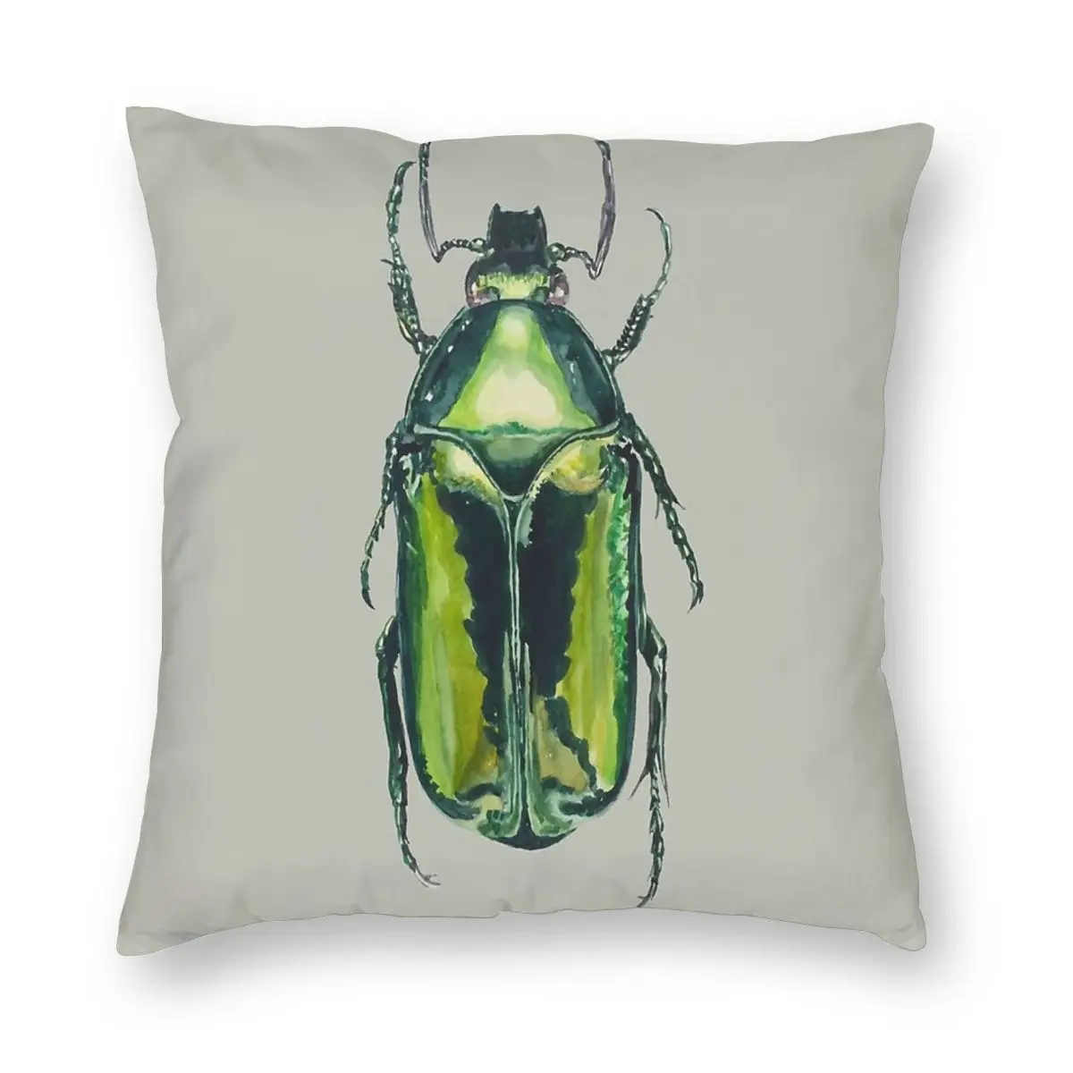 

Зеленая наволочка Scarab Beetle Agestrata Подушка «Dakimakura» чехол для подушки Чехол для подушки 65x65 бархатная наволочка для подушки