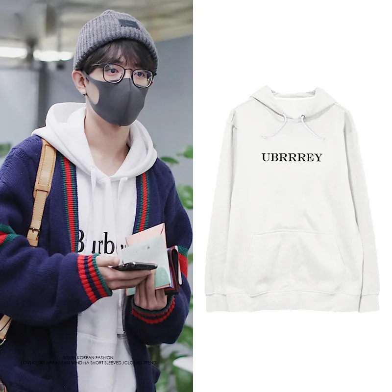 Прямая покупка белые толстовки женские хип-хоп Повседневный пуловер с капюшоном