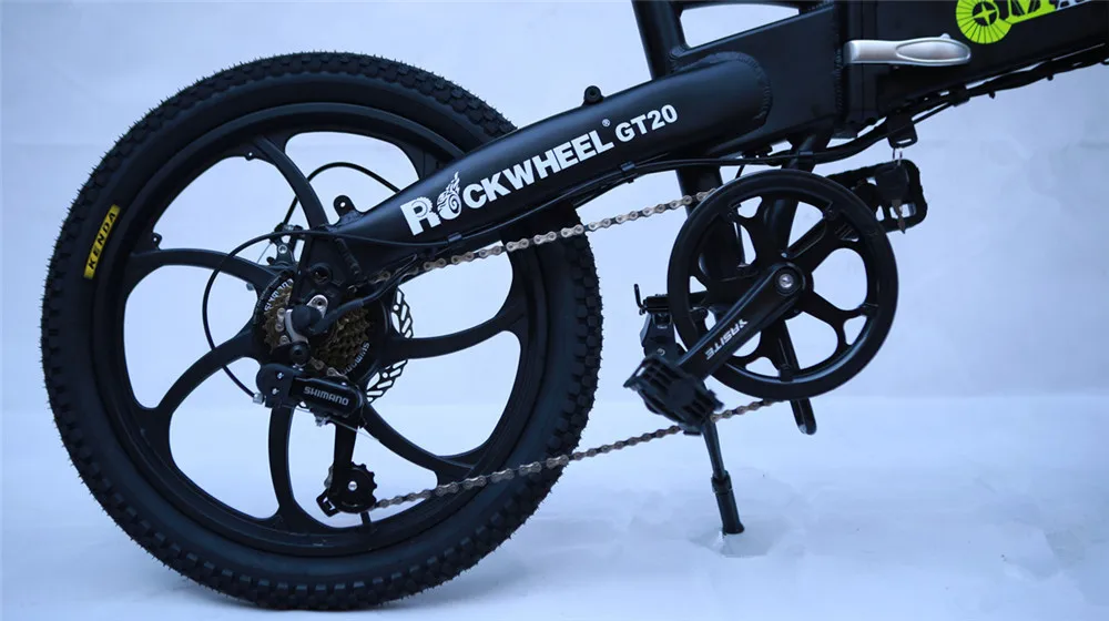 Электрический велосипед 20 дюймов складной микролитражных Rockwheel GT20 cmacewheel