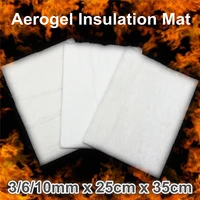 25x35cm 3610mm high temperature insulation aerogel felt thickness super light silica aerogel insulation mat lightest solid pad