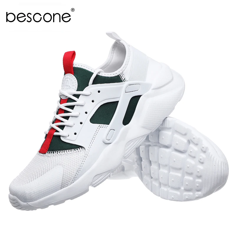 BESCONE Men Sneakers 2020 News Breathable Sports Non-slip Wear-resistant High Quality Male Shoes 39-47 G55 | Обувь