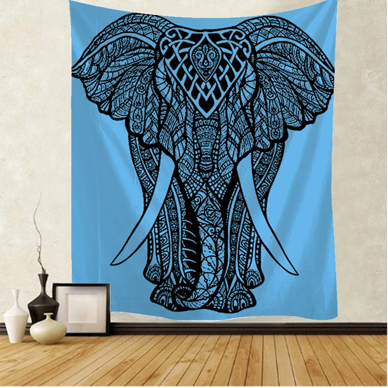 Индийский Слон Гобелен Мандала гобелен богемный гостиная домашний декор