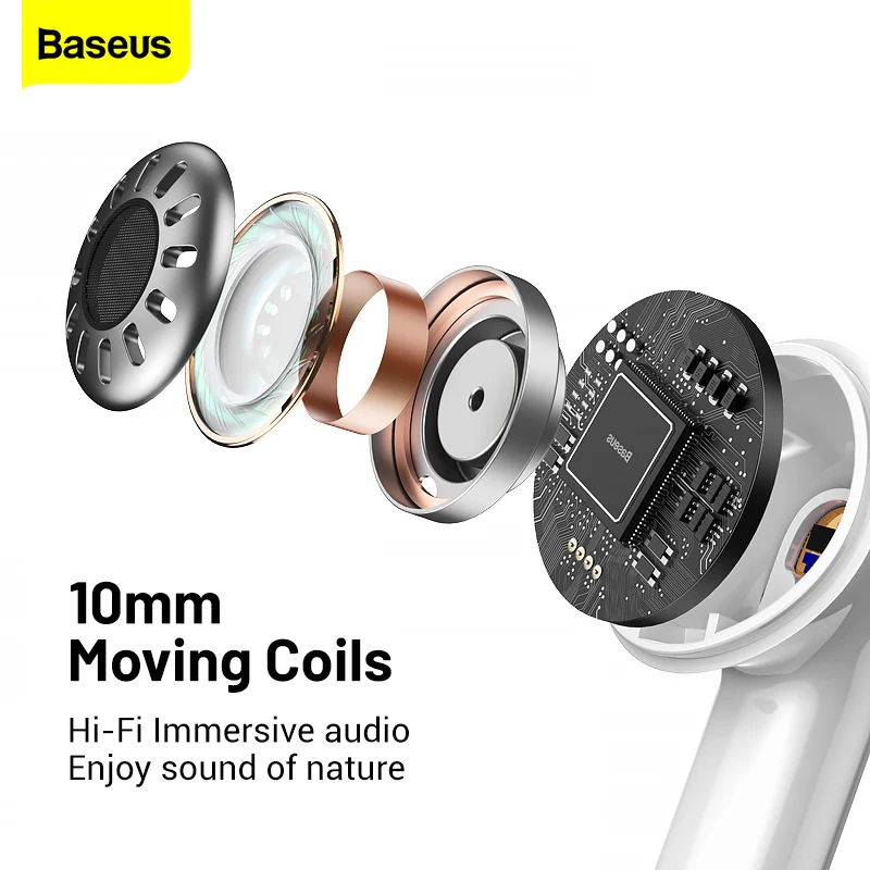 Baseus W3 TWS Bluetooth 5.0 Earphones Wireless Headphones Headset True Wireless Earbuds Handsfree For iPhone 13 Samsung Xiaomi