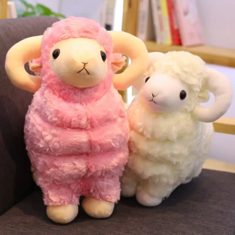 

Sheep Plush Toys Simulation Stuffed Animal Soft Doll Real Life Plush Sheep Sleeping Children Baby Kids Gift Lamb Alpaca Plush