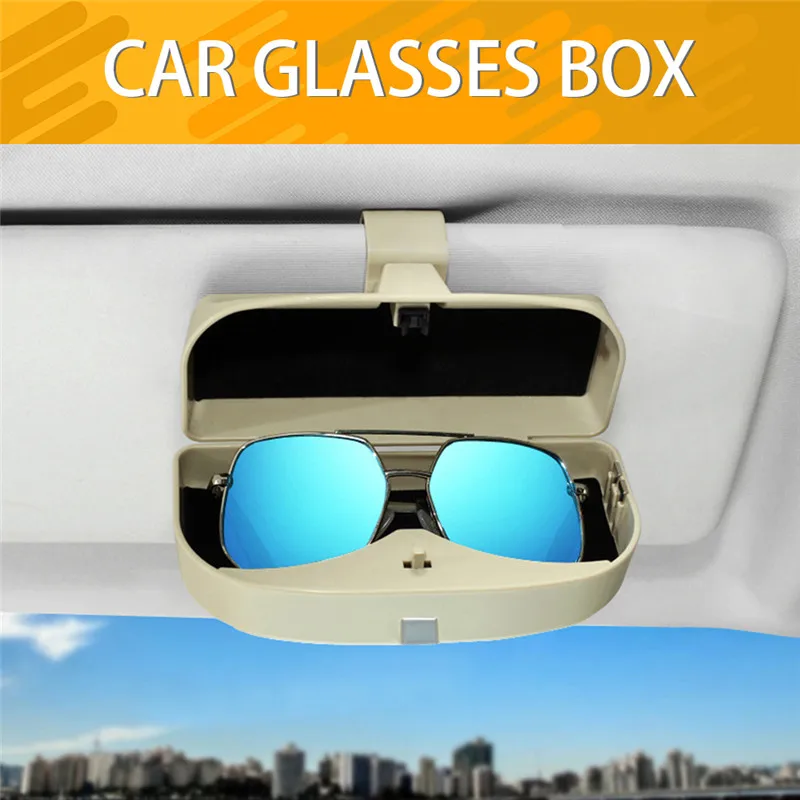 Автомобильный солнцезащитный козырек футляр для солнцезащитных очков клипса