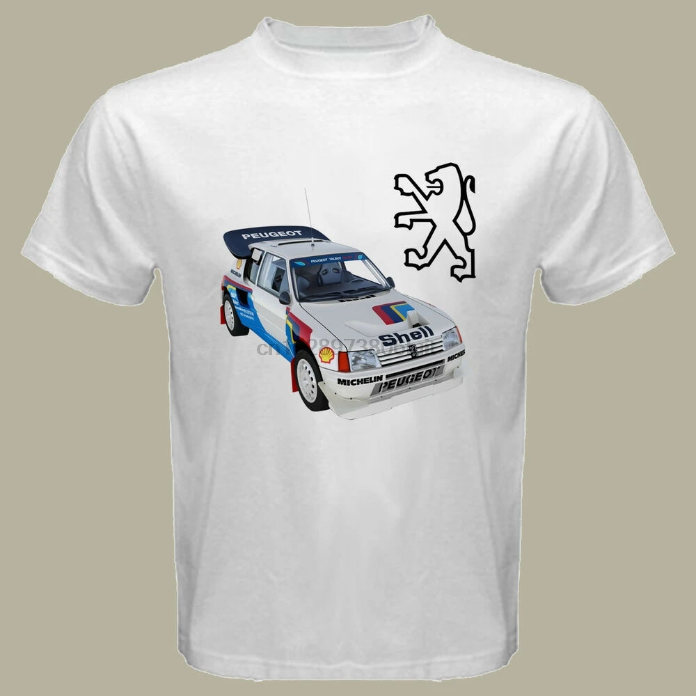 Новый Логотип Peugeot ралли автомобиль WRC моторный спорт мужская белая футболка S M L XL