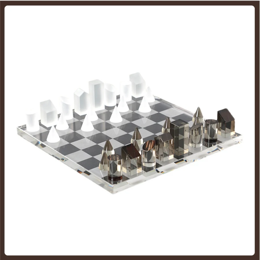 

High Quality Professional Chess Game Luxury Pieces Art Ornament Chess Professional Crystal Gift Jogo De Xadrez Home Board Game