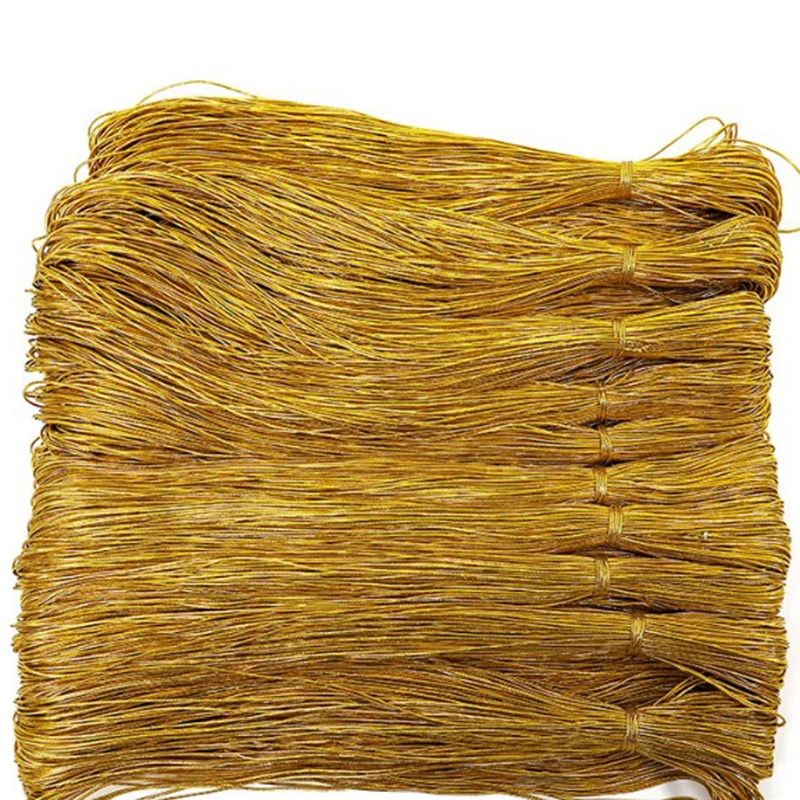 Золотая/серебряная эластичная веревка для бисероплетения бусины сделай сам