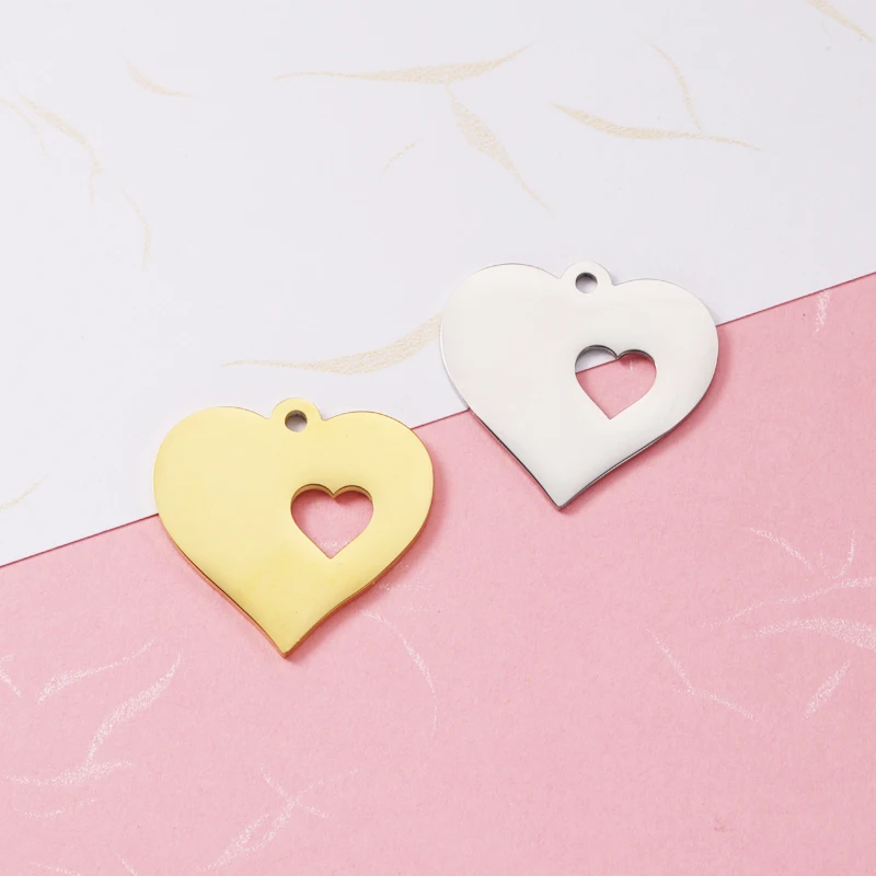 

Подвески в форме сердца с зеркальной полировкой для изготовления ожерелий, браслетов, брелоков, ювелирных изделий «сделай сам», 20 шт./лот, 25*...