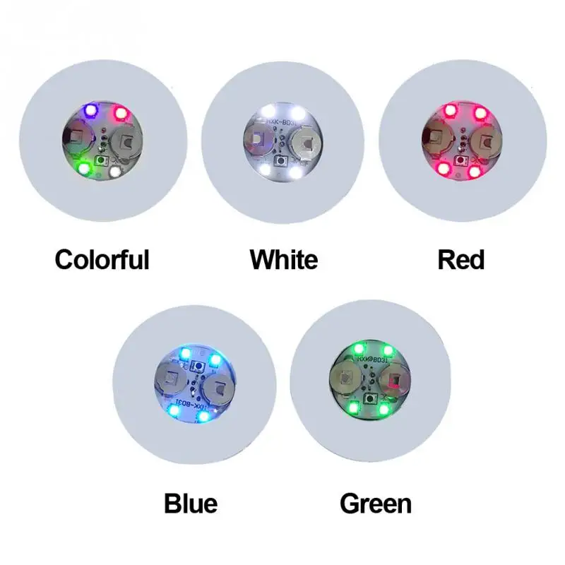 Наклейки на бутылки подставки огни питание от батарейки светодиодный коврик для