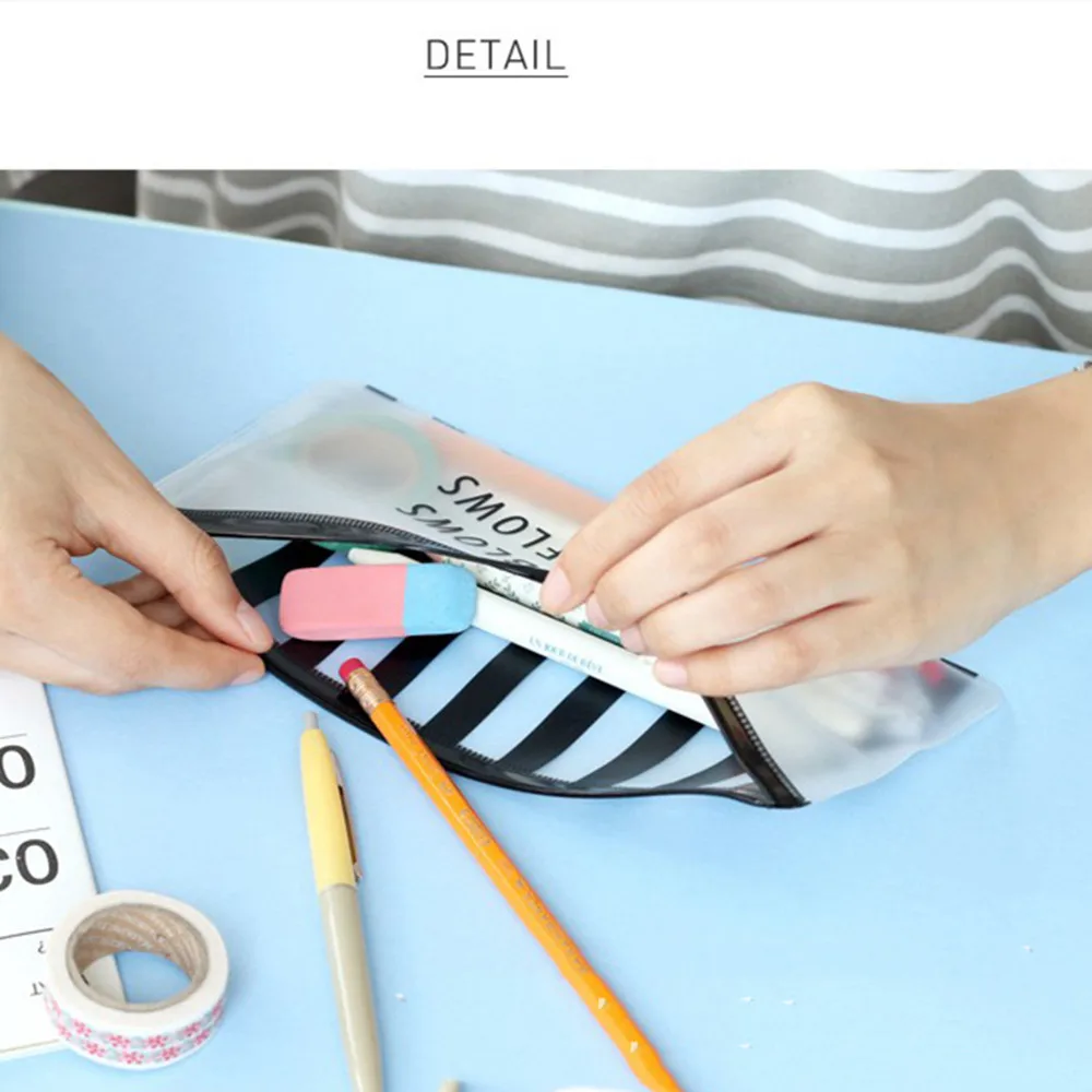 Прозрачный ПВХ косметичка дорожный кейс для косметики женская обувь на застежке