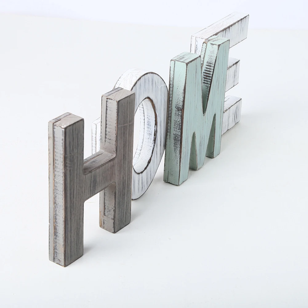 Винтажные деревянные буквы предметы для домашнего декора стен английские