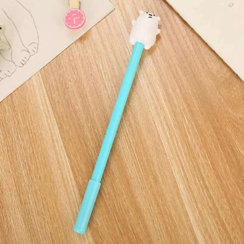 Rilakkuma милые кавайные ручки канцелярские 0 5 мм студент узнать гелевая ручка