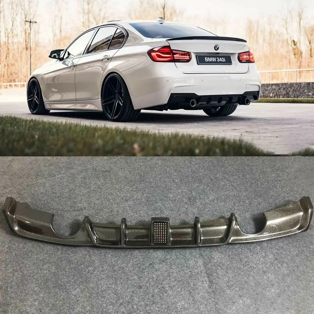 3 шт. задний диффузор из углеродного волокна для BMW F30 325i 328i 335i M | Автомобили и