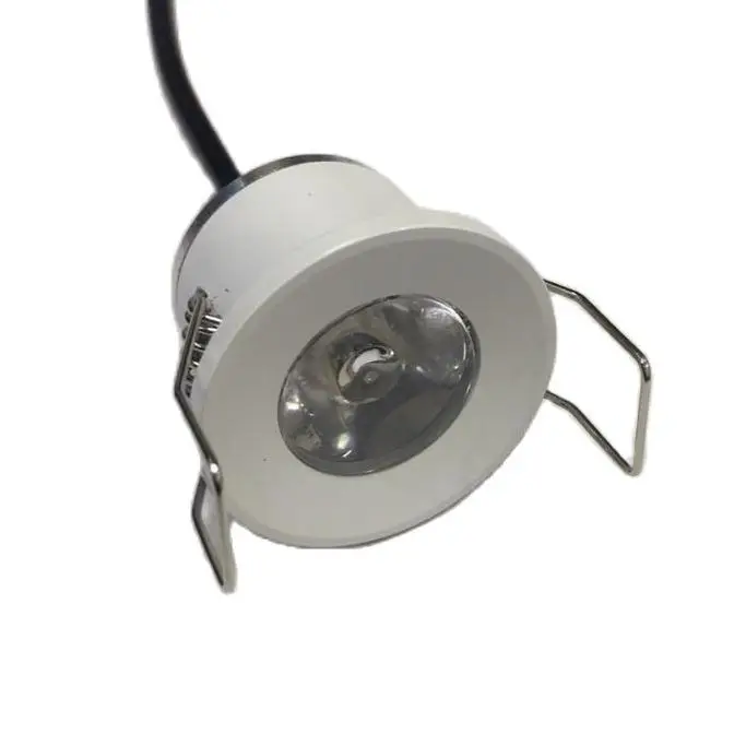 

Оптовая продажа, для кухни, новая модель, искусственная кожа, 1 Вт, диаметр 31 мм, 12 В постоянного тока, Серебряная рама, встраиваемая Ceil