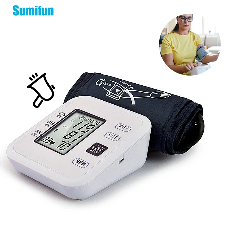 

Blood Pressure Monitor Automatic Digital Upper Arm Blood Sphygmomanometer Heart Rate Pulse Meter Household BP Monitor