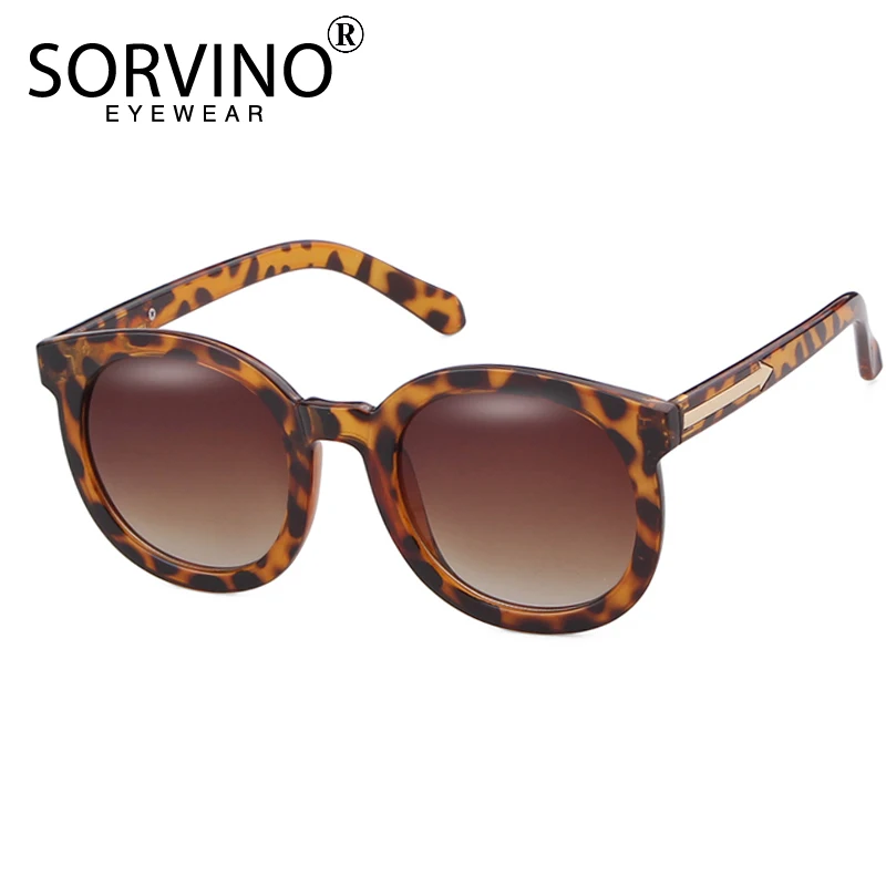 Женские Овальные Солнцезащитные очки SORVINO черные оранжевые или зеркальные