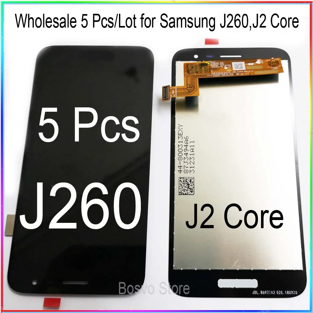 

Оптовая продажа 5 шт./лот для Samsung j2 core j260 ЖК-дисплей с сенсорным дигитайзером в сборе запасные части для ремонта