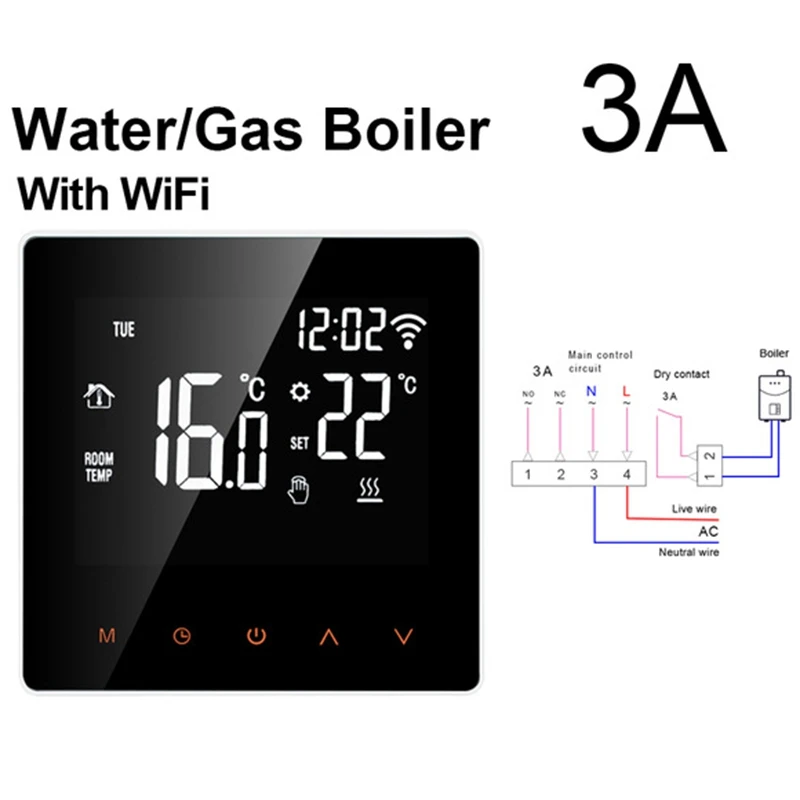 

Tuya WiFi Smart Thermostat, Temperature Remote Controller for Google Home
