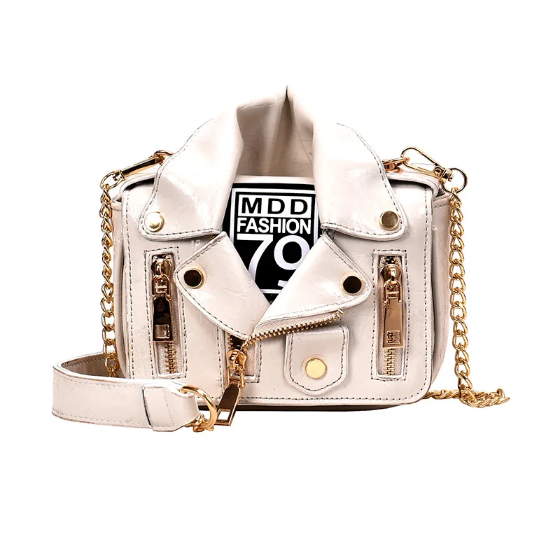 

New women's PU bag European and American rivet cross-body bag jacket fashion trend shoulder bag personality trendy female bag