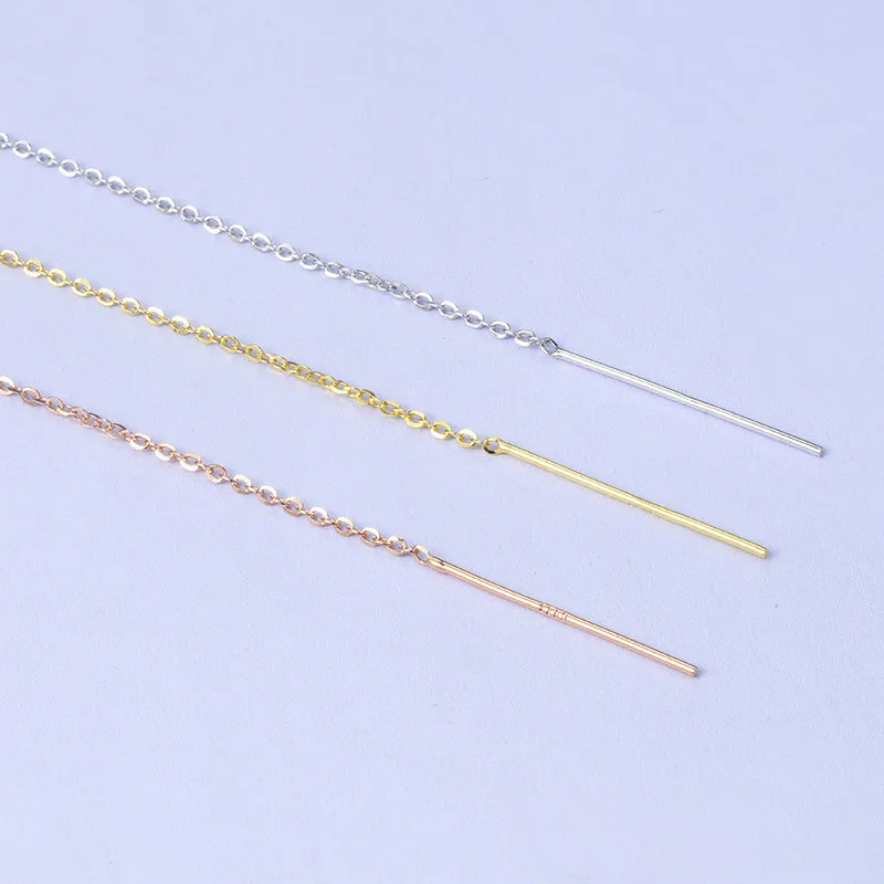 

Lo Paulina 100% 925 Sterling Silver Universal Chain Necklace With Beading Needle Latest Design Jewelry Pendant DIY LP21030404