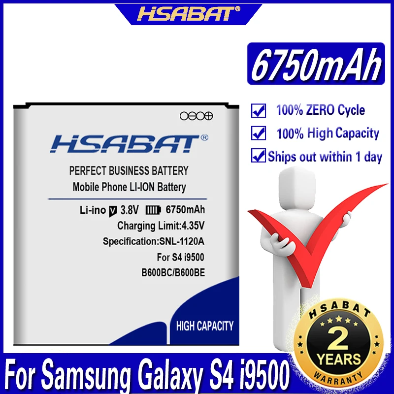 HSABAT B600BE B600BC B650AC 6750mAh для Samsung Galaxy Mega 5 8 GT I9152 I9150 SCH P709 i9158 i9152P G3858 батарея|batteries