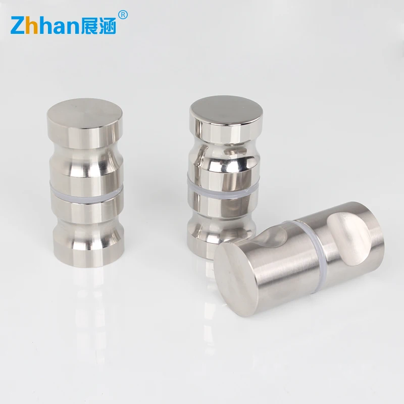 Одностворчатая нержавеющая сталь для ванной комнаты стеклянная дверная ручка и