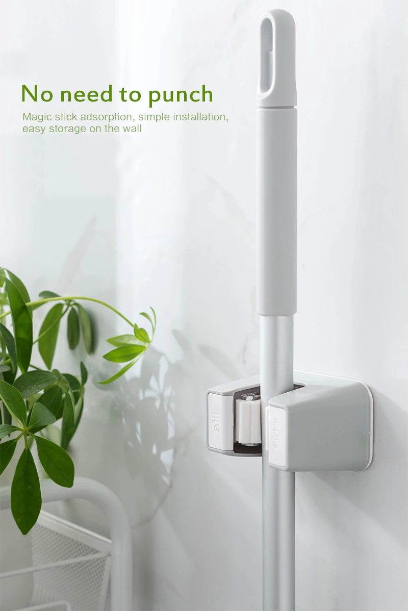 1 шт. стены смонтированный Органайзер держатель для швабры метла вешалка зажим