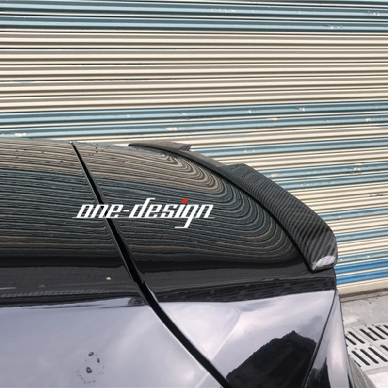 Для VW MK7 спойлер на заднюю крышу из углеродного волокна крылья багажника для
