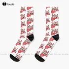 Рождественские носки Monkees, женские индивидуальные носки унисекс для взрослых и подростков, цифровая печать на 360 , рождественский подарок