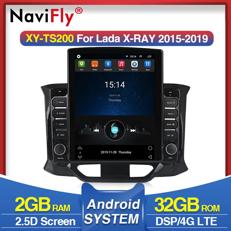 Автомагнитола для LADA X ray Xray 2015-9 7 мультимедийный видеоплеер на Android с Wi-Fi 4G BT 2019