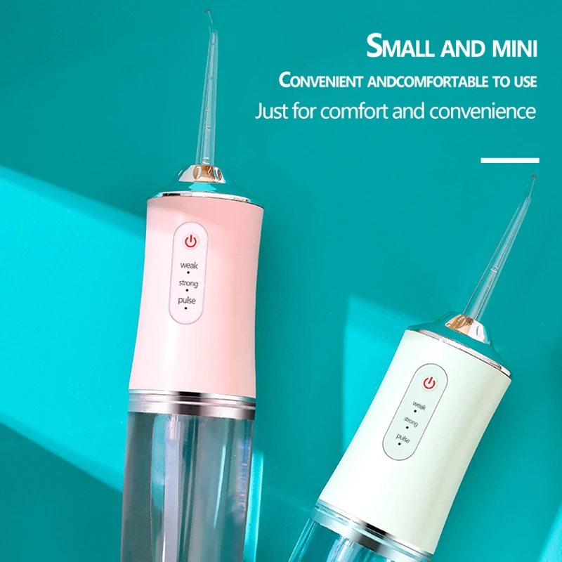

Home Travel Use Oral Irrigator Portable Dental Water Jet USB Rechargeable Water Flosser Waterproof Teeth Cleaner