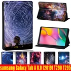 Противоударный защитный чехол для Samsung Galaxy Tab A 8,0, T290T295 (2019) Space Series, высококачественный кожаный чехол + стилус