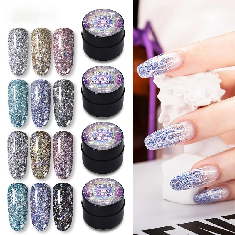 

5ML Flashing Star Color Glue Symphony Neon Color Nail Glue Phototherapy Nail Gel UV Glue