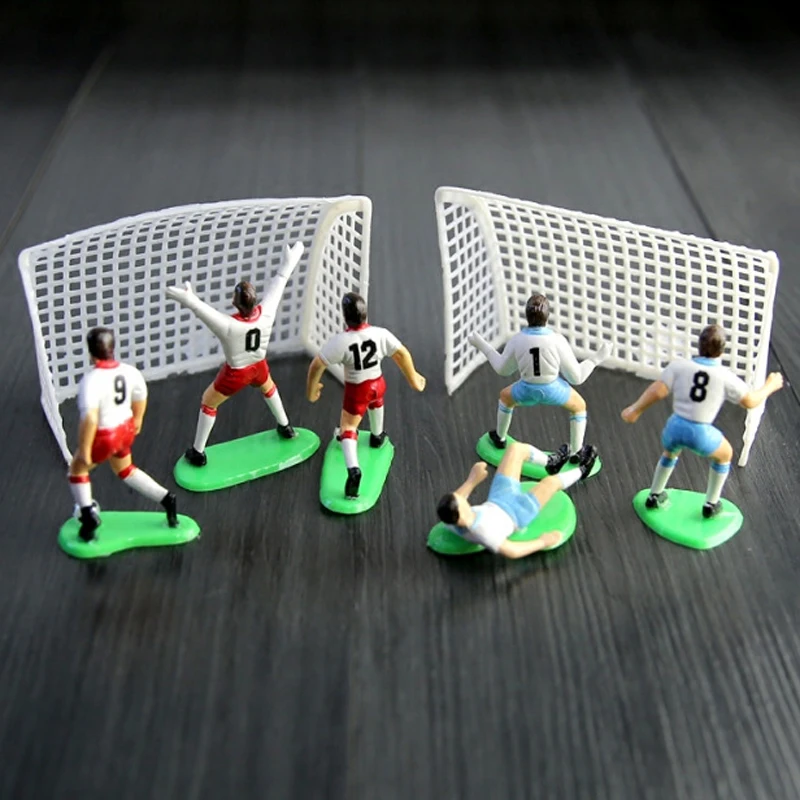 1 Set Football Game Cake Topper Birthday Kids Doll Toy Home Decor Soccer Baking Cupcake Party Supplies For Decoration | Дом и сад