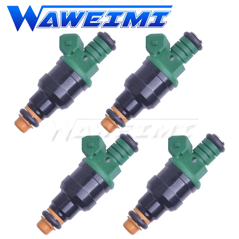 

WAWEIMI 4 Pieces Fuel Injector 0280150803 For Ford SIERRA ESCORT RS COSWORTH 2.0T YB GREEN 803 1985-1995 951 606 110 00