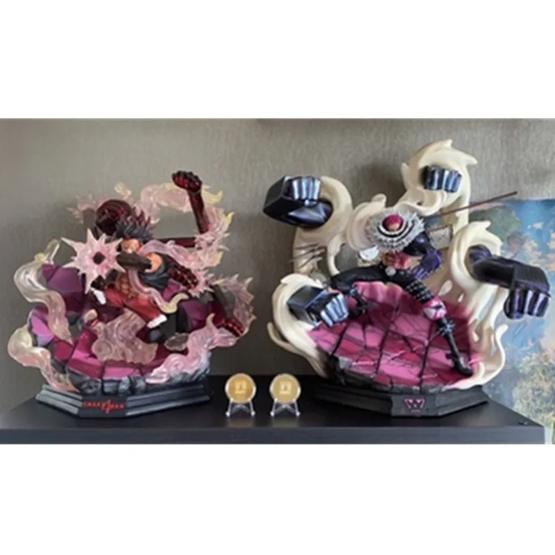 

19" Anime ONE PIECE Charlotte Katakuri Big Mom Pirates Battle Ver GK Statue Portrait Box Action Figure Collectible Model Toy O83