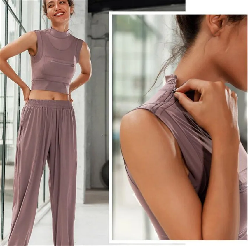 

Sports Fitness Pants Women Elastic Band Waist/Foot Quick Dry Loose Running Yoga Pants Female Streetwear Pantalon Femme