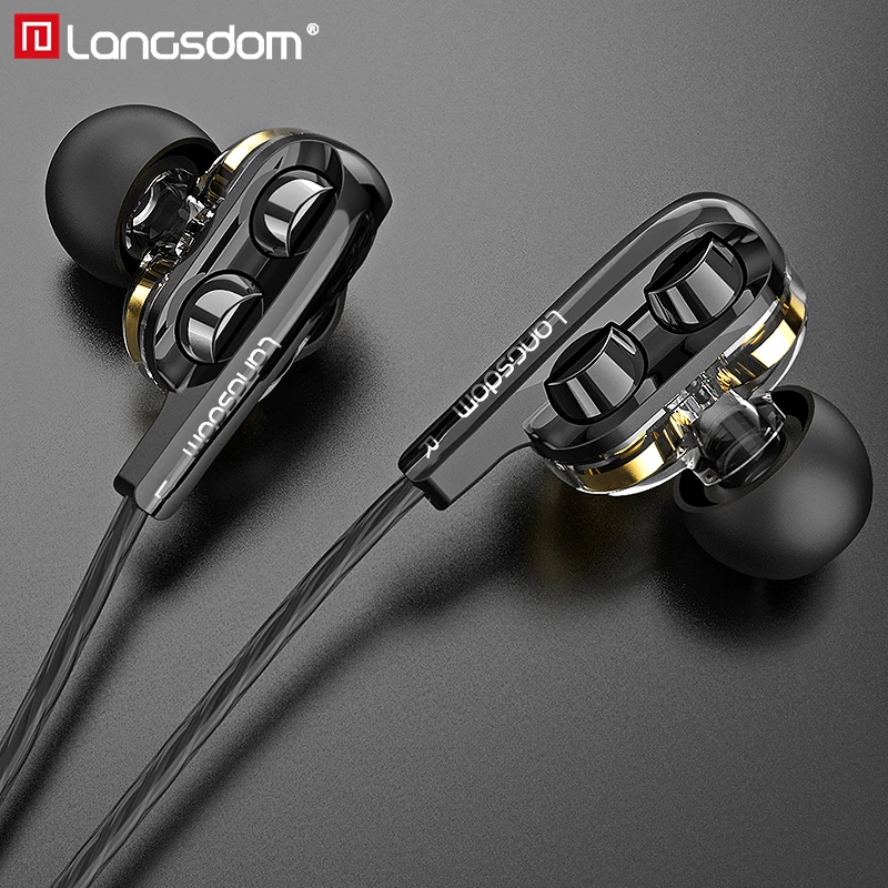 Langsdom gamer проводные наушники-вкладыши D4C портативный супер бас Тип C стерео HIFI Спортивная игровая гарнитура с микрофоном для музыки