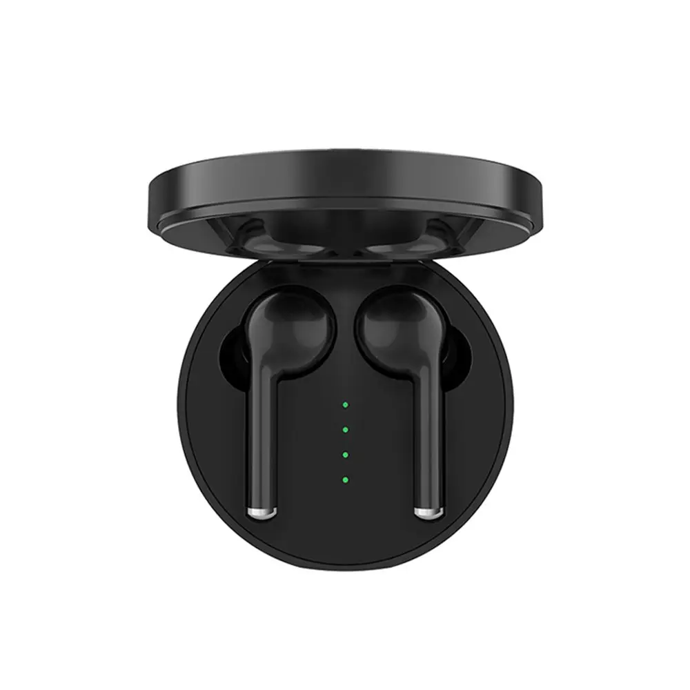 Bluetooth LanXun5.0 наушники водонепроницаемые беспроводные наушники Touch True беспроводная гарнитура с Bluetooth спортивные динамические наушники - Цвет: Черный