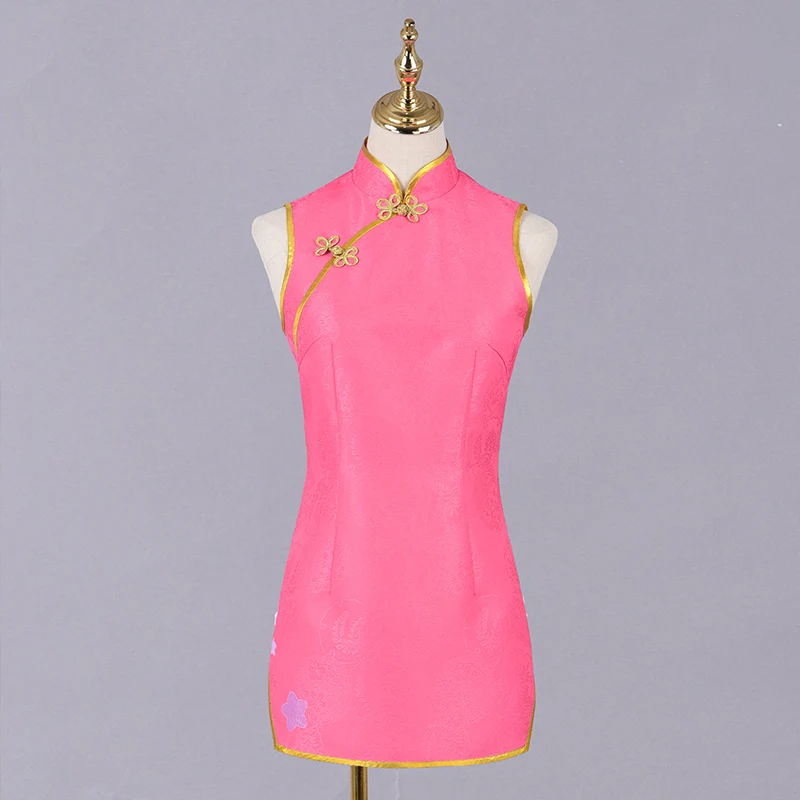 Костюм для косплея Женский костюм на Хэллоуин розовый чонсам |