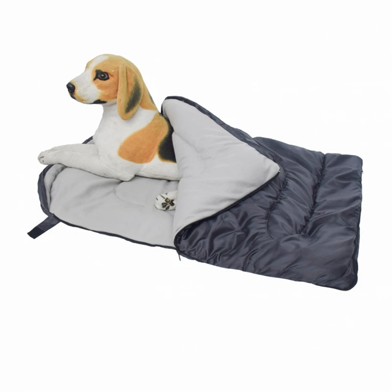 Envelope Pet Sleeping Bag Warm Fleece Lined Waterproof Wear-resistant Dog Bed For Traveling Camping Outdoor | Дом и сад