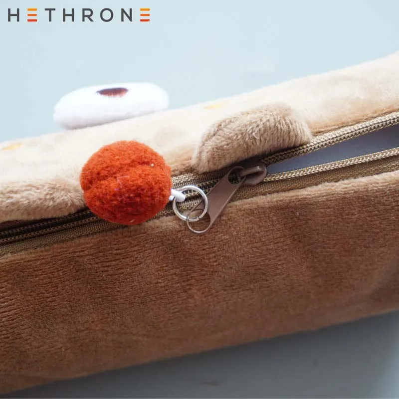 Hetron 3D однотонный чехол для карандашей с изображением медведя животного розовый