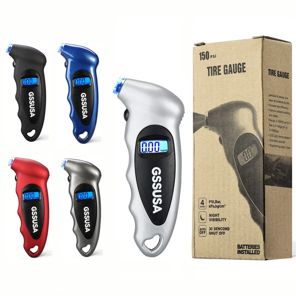 Цифровой датчик давления в шинах 150 PSI 4 настройки для автомобиля грузовика