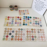 9 sheets ins color dot sealing sticker diy labels paster creative card paper wall decorative stickers scrapbooking stationery