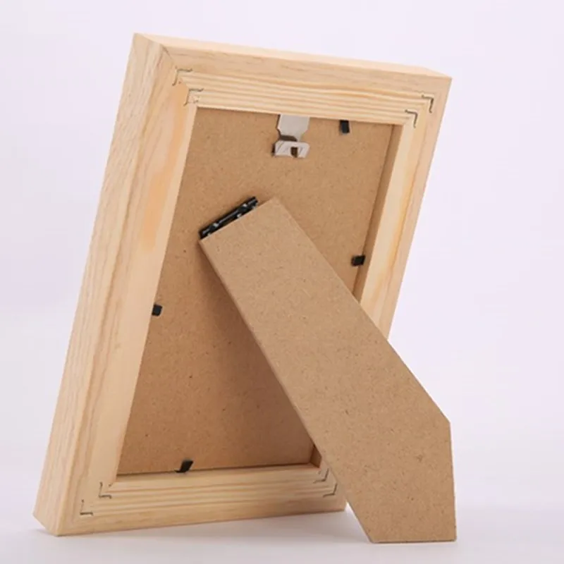 6 Colors Simple Modern Style Wooden Photo Frame Bedroom Table Decor DIY Family Gift Quality Rectangle Desktop Pictute Frames 1PC | Дом и сад