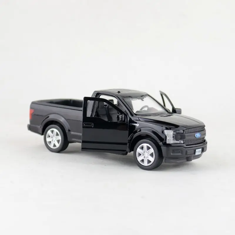 Best selling 1:36 F-150 pickup alloy car model,simulation die-cast metal door pull back children's toy model,free shipping images - 6