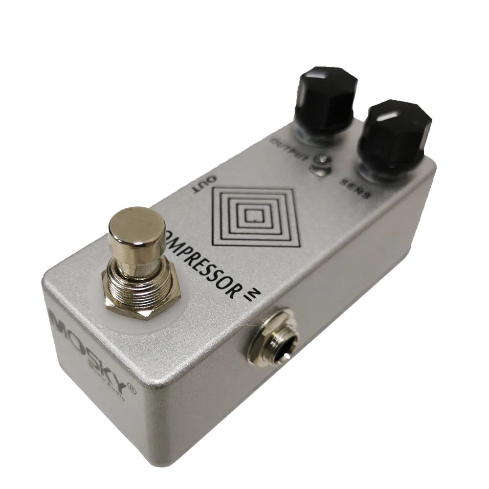 MOSKY Мини электрическая гитара Динамический Компрессор педаль эффектов