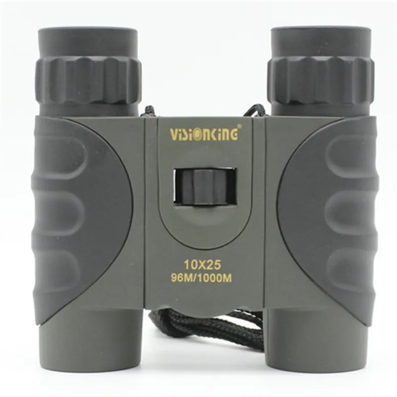 Visionking крыши оптический Системы 25 мм Диаметр 10X увеличение 10X25 Бинокль Складной зеленой пленкой DTS000521
